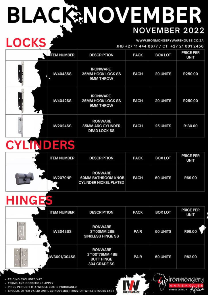 Ironmongery Warehouse Africa