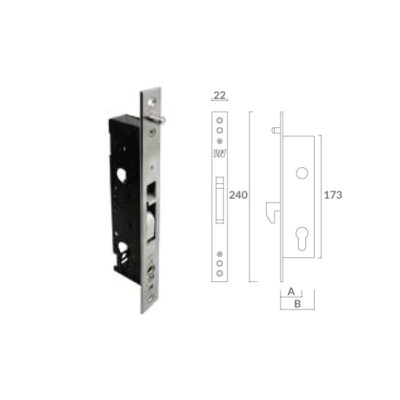 Ironware Cylinder Hook Locks - IW4042SS/IW4043SS