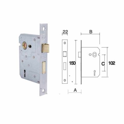 Ironware Lever Locks - IW2007SS/IW2009SS-10/IW2008SS